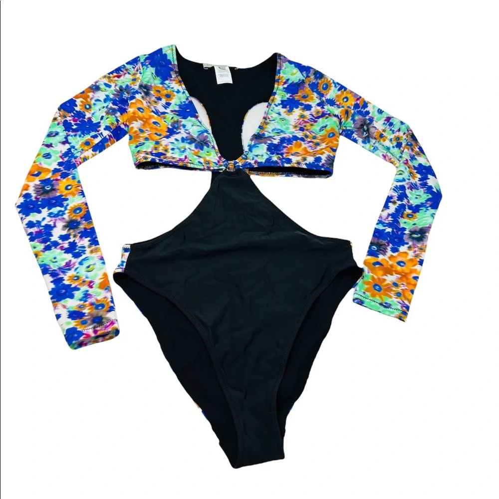Stella McCartney**Floral Long Sleeve Monokini**Sm. $589 - Picture 2 of 6